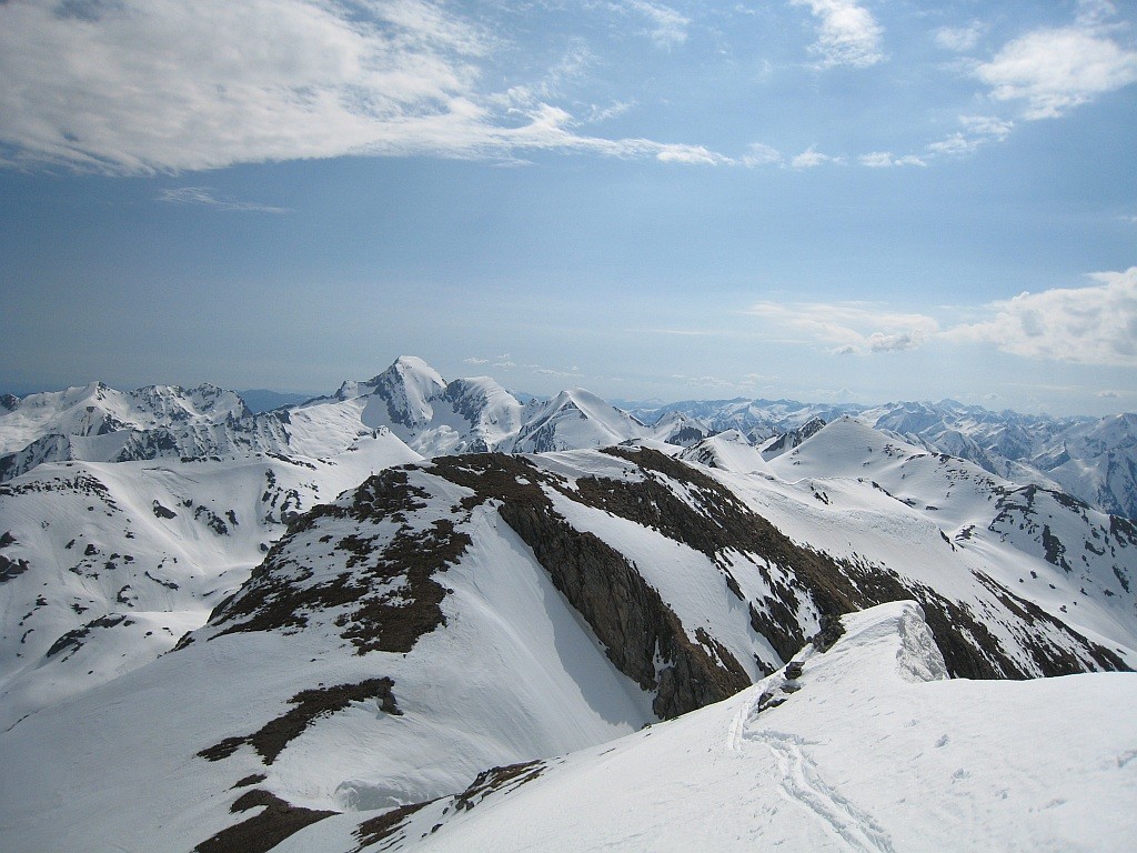 Mont Valier vu depuis les abords du Pic de Barlonguère
