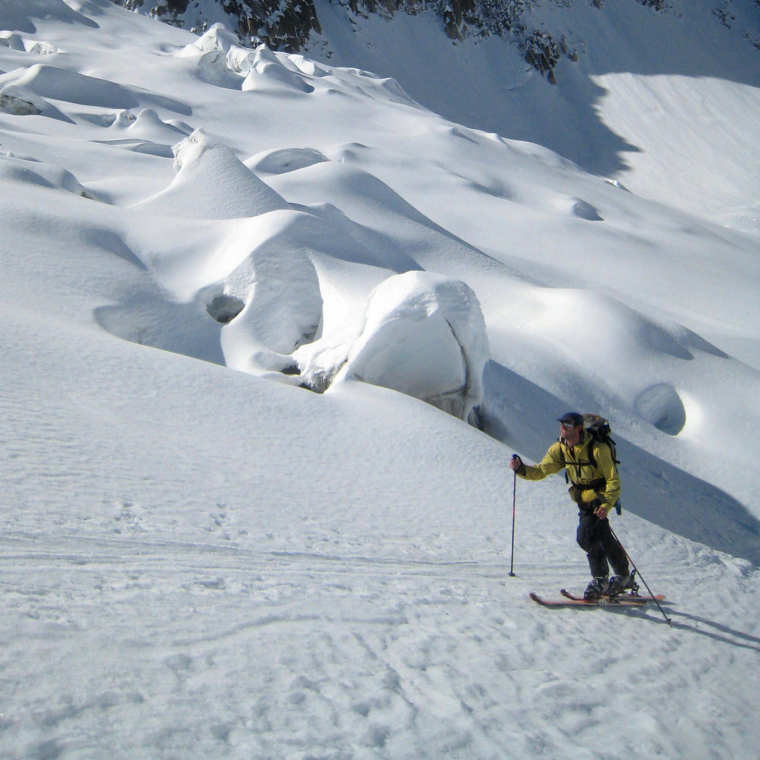 Jean sur le glacier des Périades