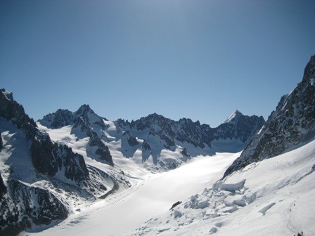 le Bassin d'Argentière sans nuages ni personne