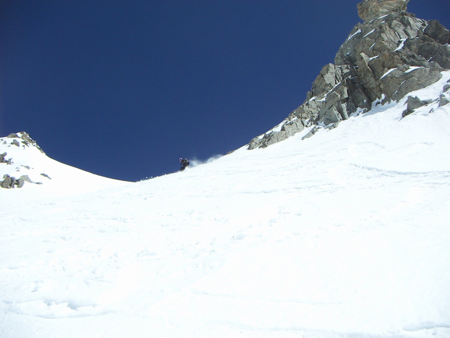 la descente de la face O de la Grande Lui