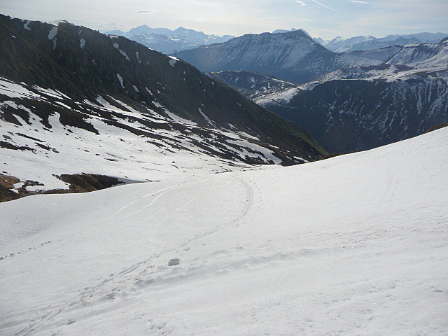 Neige peu portante à la montée