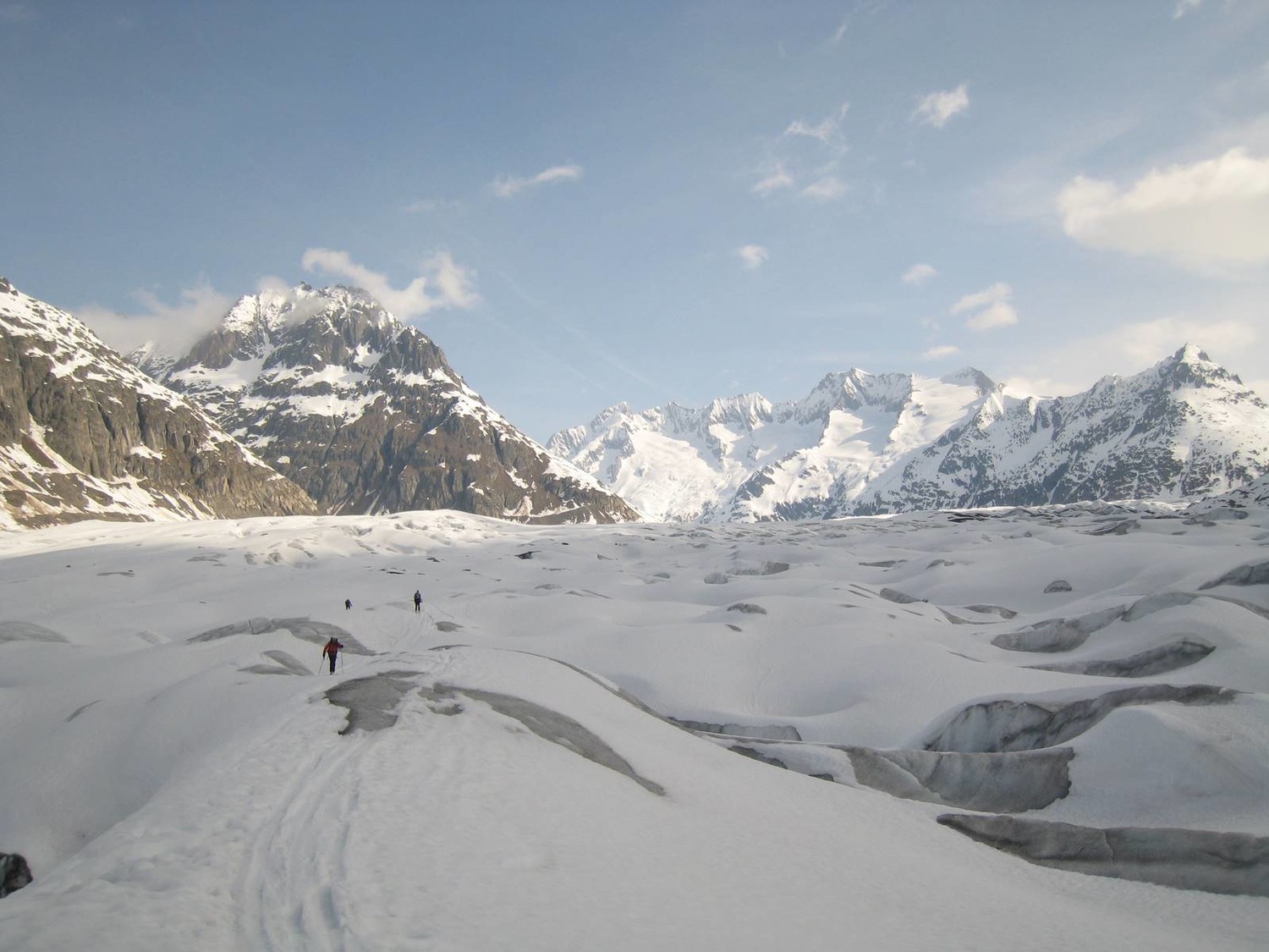 Traversée du glacier d'Aletsch
