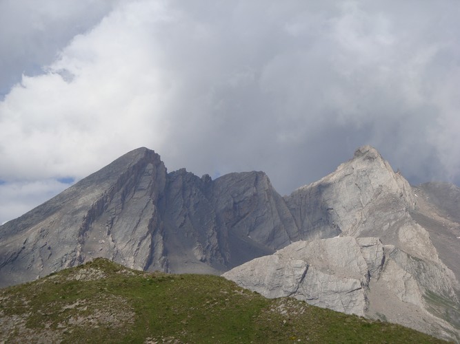 Rocca Rossa entre le pain de sucre et le pic d'Asti