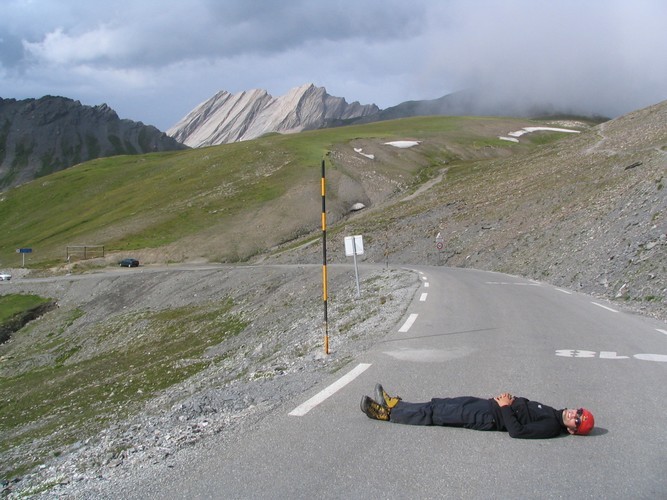 Retour au col Agnel, au loin la Taillante