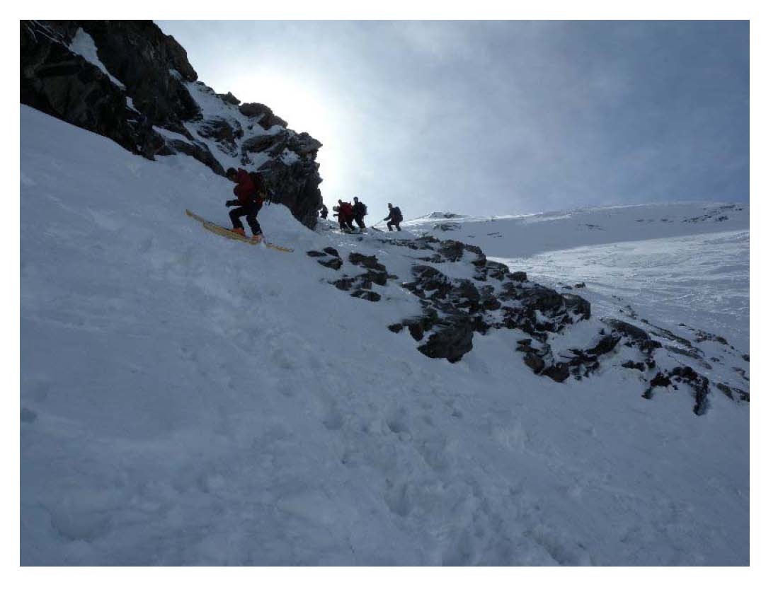 Pendio finale a 3170m