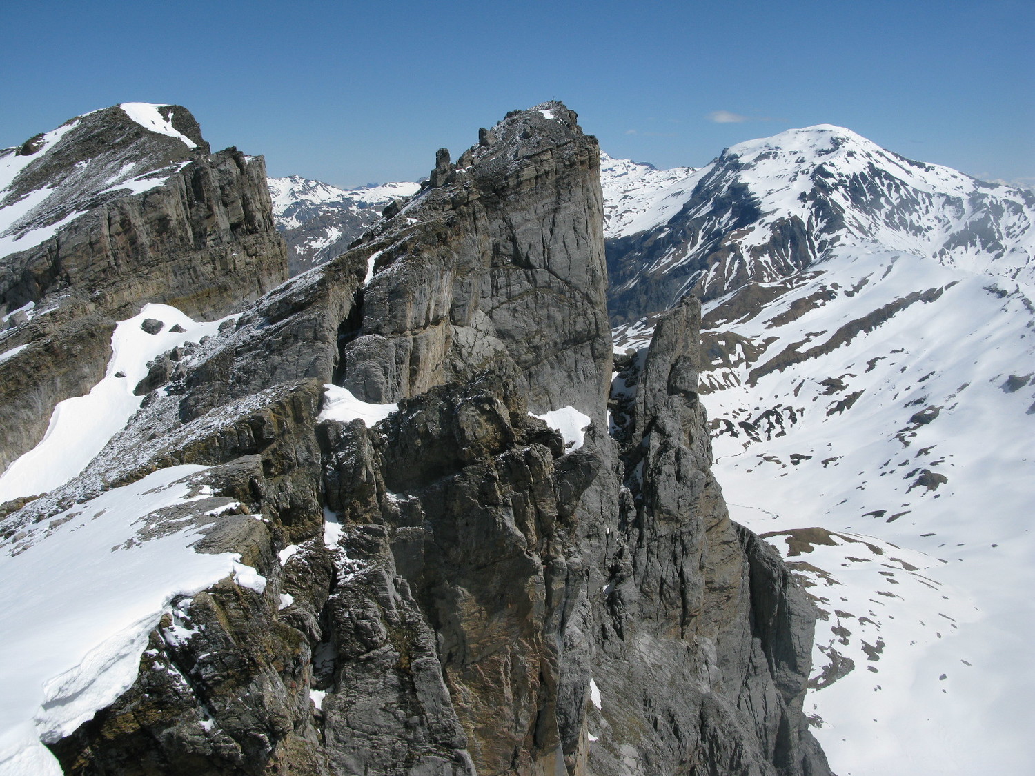 Pointe d'Anterne et Buet depuis les Jumelles, bien beau !