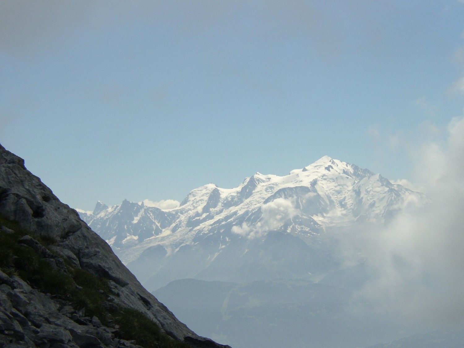 Depuis l'arête du Charvet, Mont-Blanc, J2