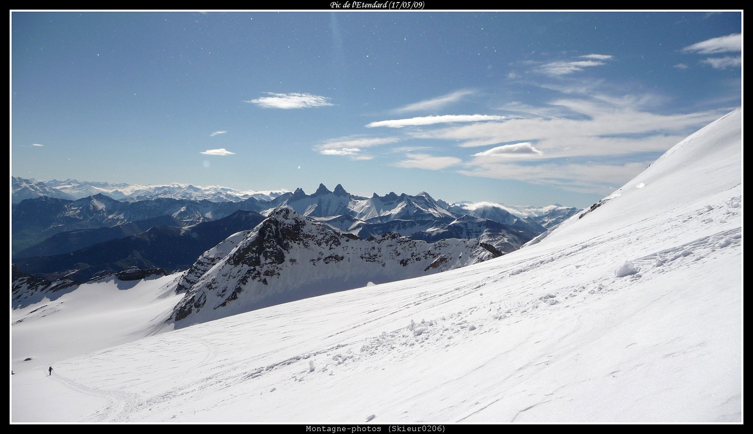 Les Aiguilles d'Arves depuis le glacier
