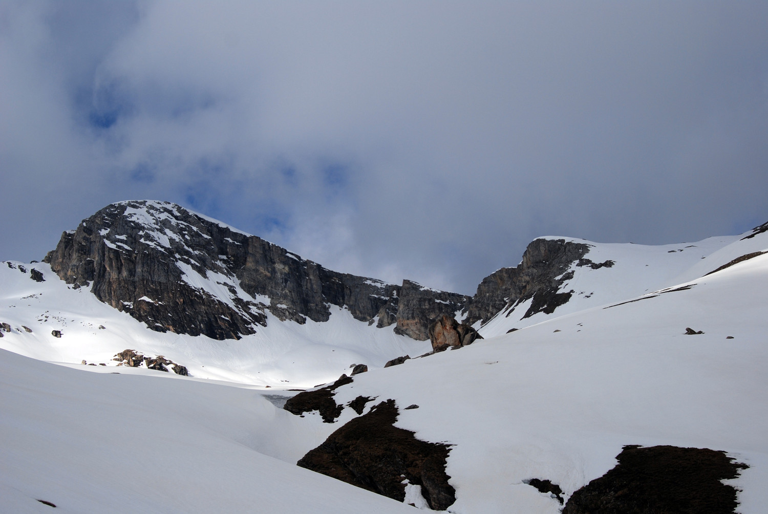 Il Wissberg 2980 m versante NE.