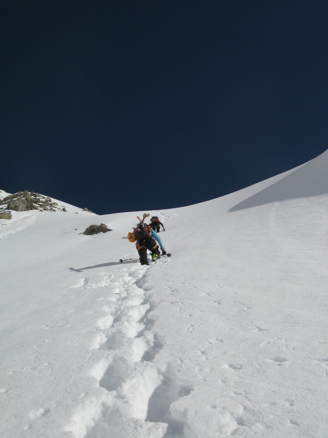 avant d'arriver sur l'arête