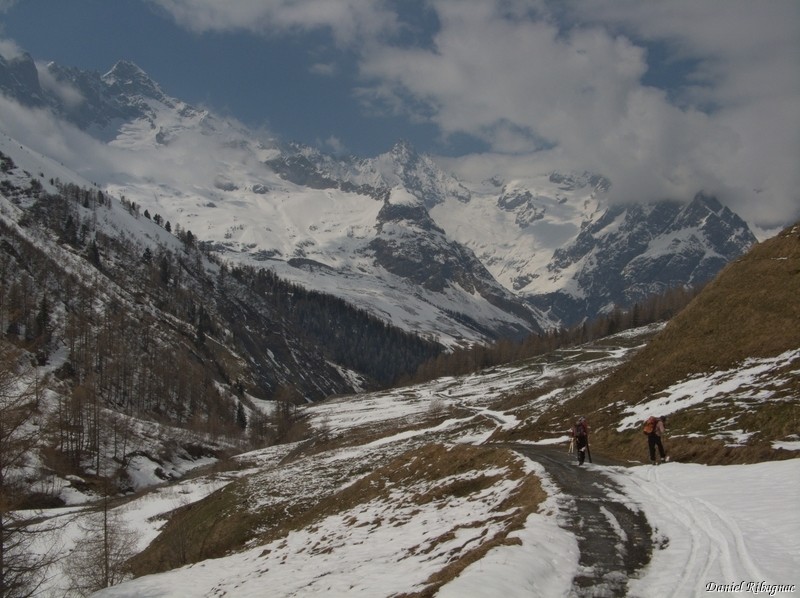 Vue sur le massif du Dolent
