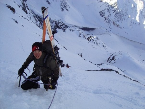 montée au plateau du couloir gd combin