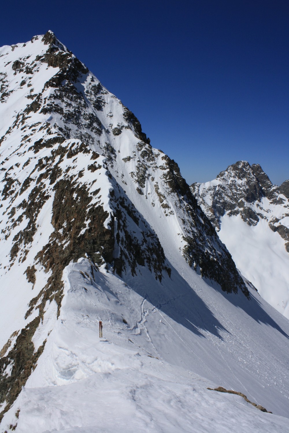 La Cime de Clot Châtel depuis le Col de l'Encoula de Petit Pierre