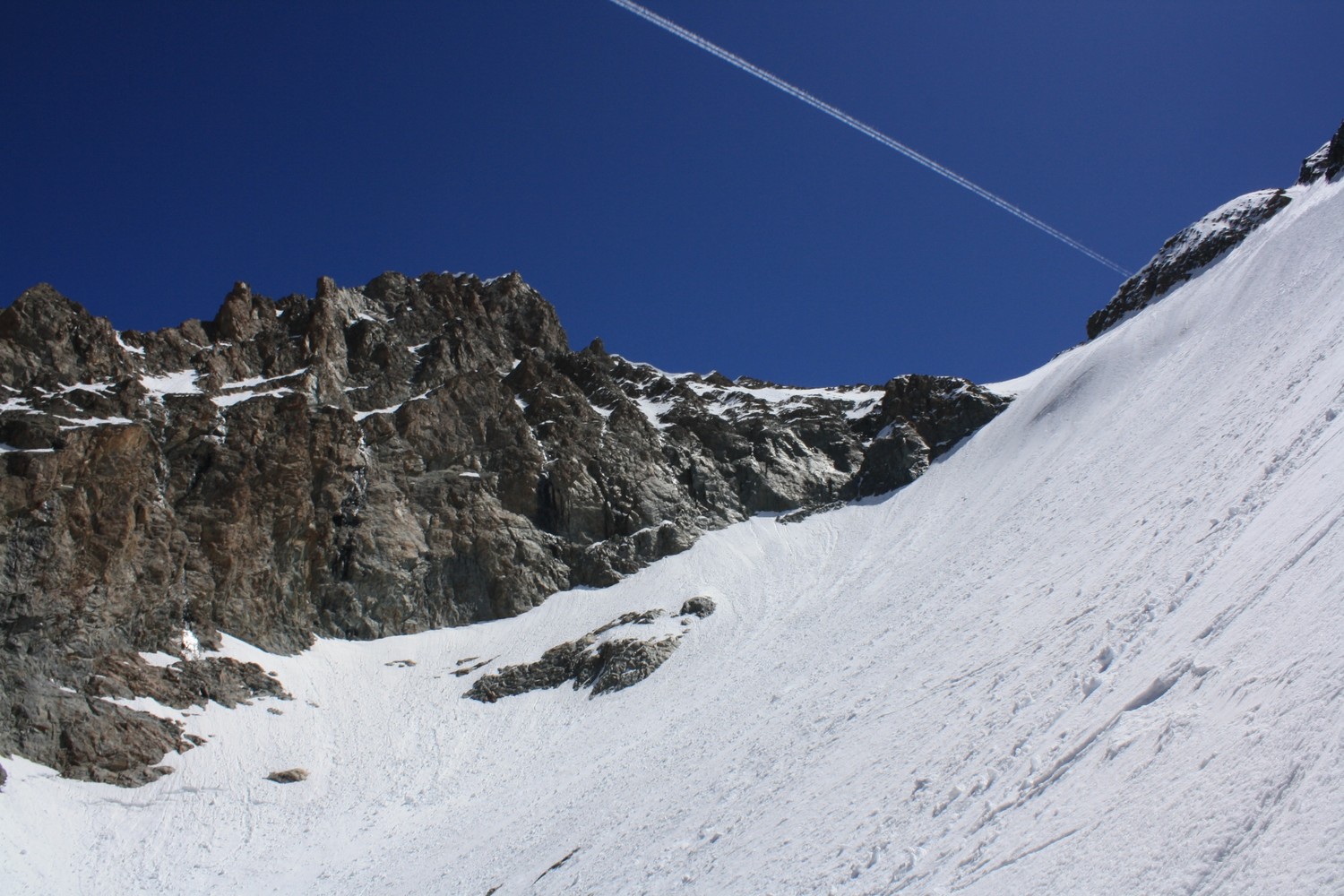 Le Col de l'Encoula de Petit Pierre et son glacier