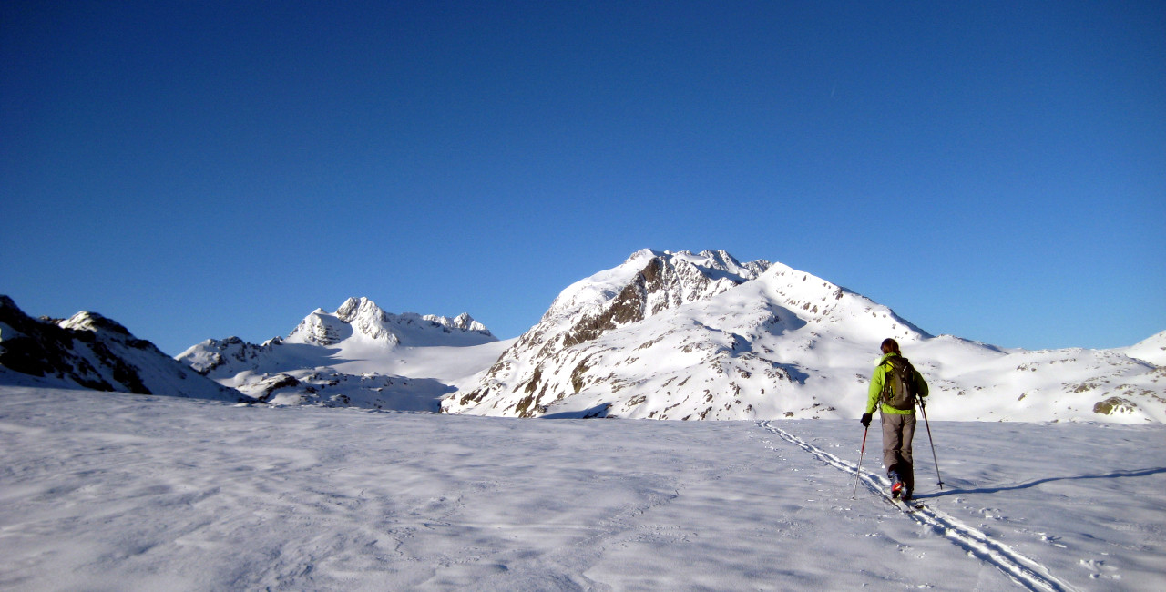 Depuis le plateau surplombant le refuge