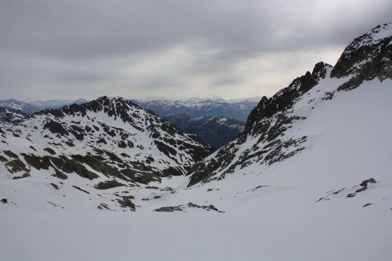 La Cime du Sambuis depuis la Brèche de l'Argentière