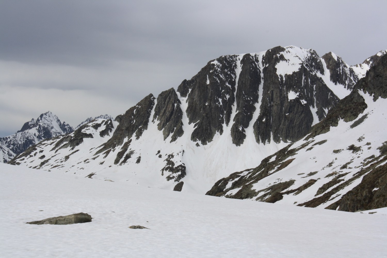 Rocher Pilliozan et ses couloirs jumeaux