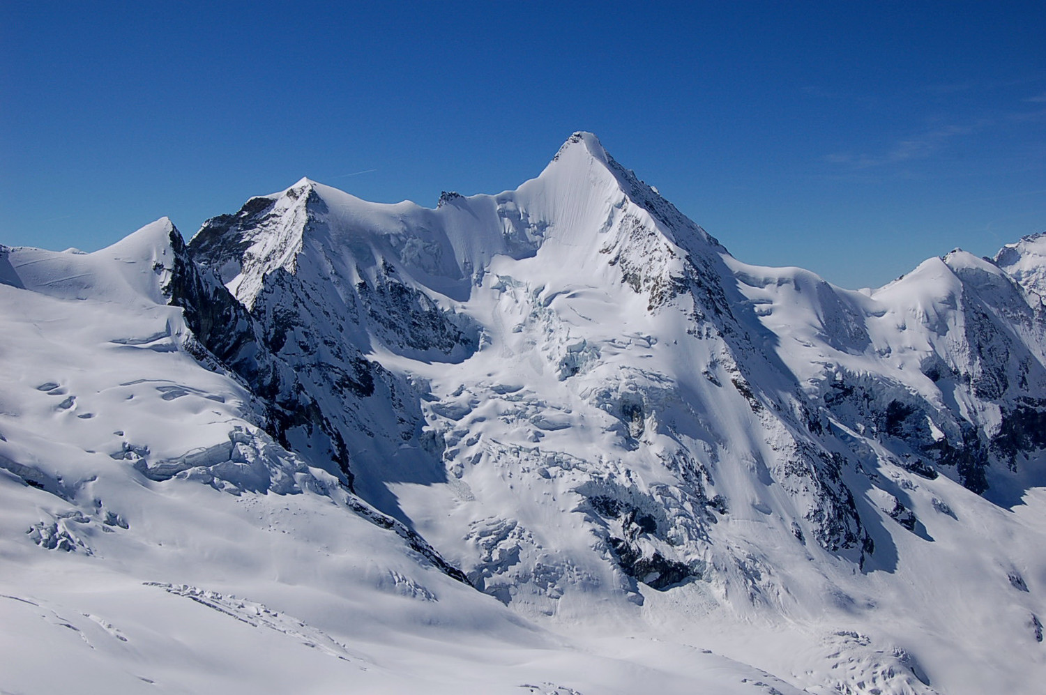 Vue du Blanc de Moming sur l'Obergabelhorn