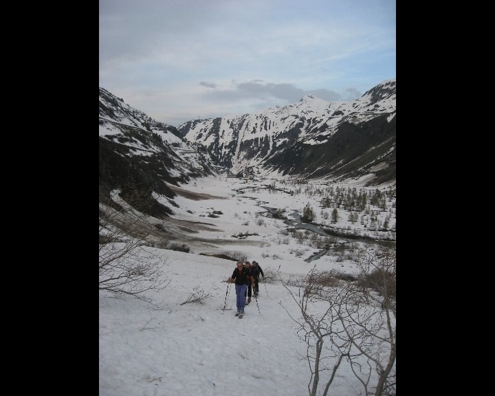 Plaine alluviale du glacier du Rhône