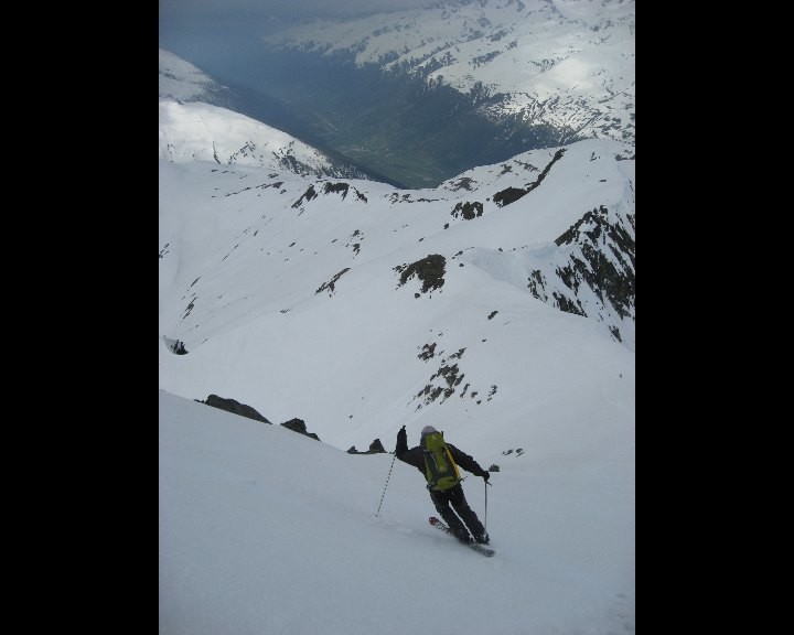 Descente directe du sommet