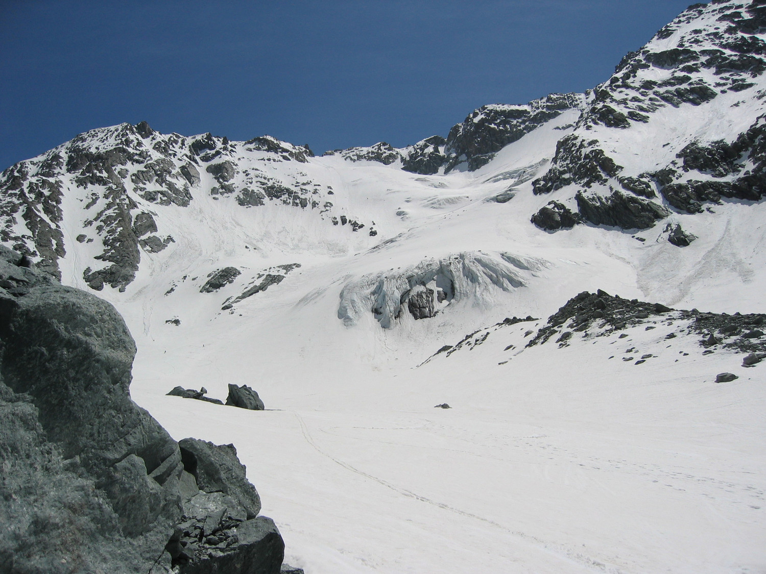 L'aiguille de peclet, depuis la moraine