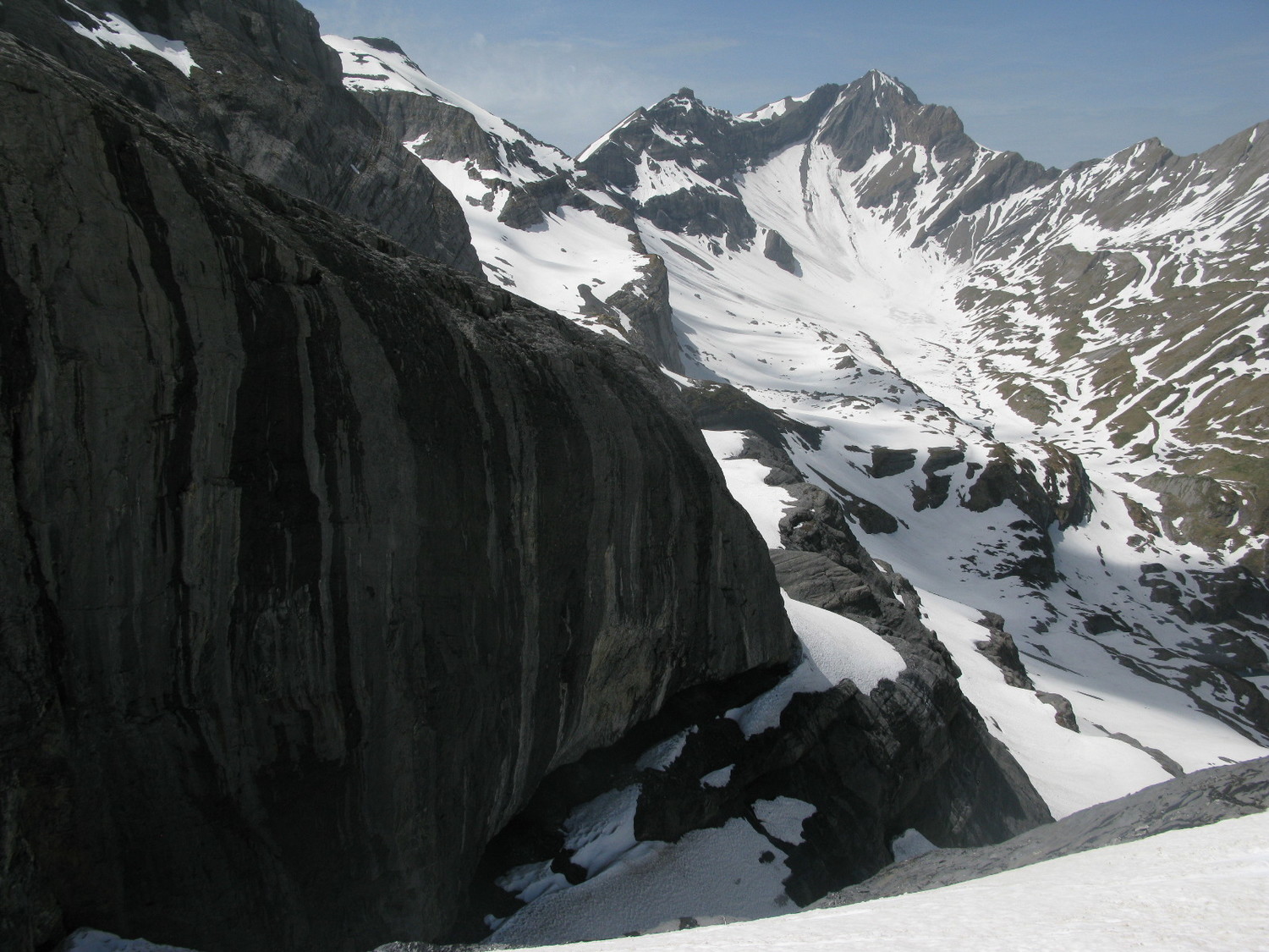 Passage à 2200 m. avec le massif de Barme en vue