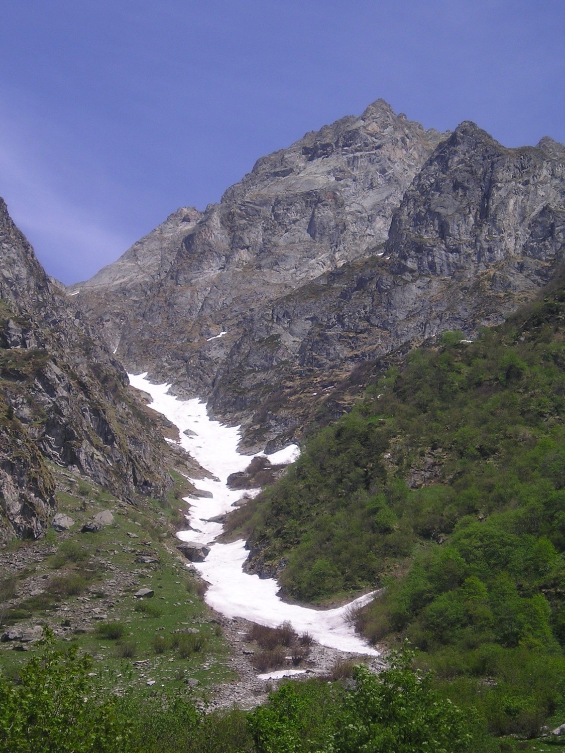 Couloir vu d'en bas