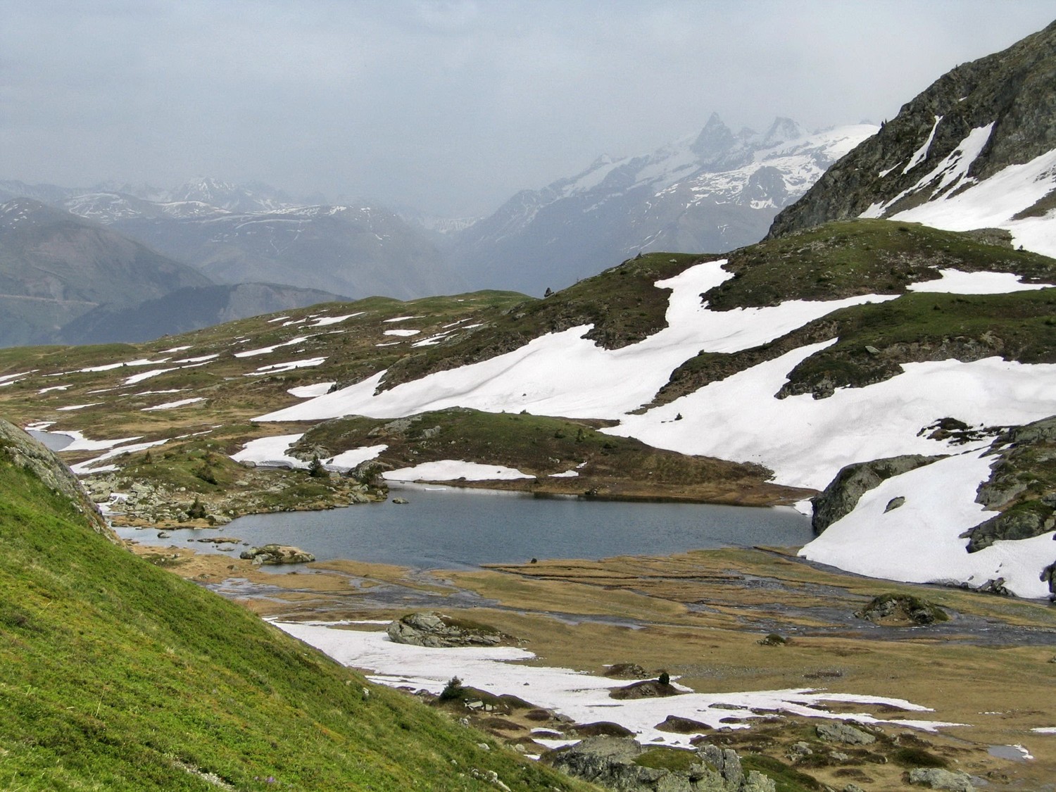 le lac de l'agneau de la crête du lac Fourchu