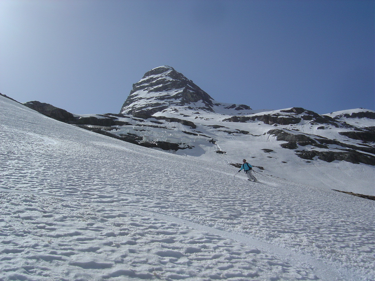 Neige de névé bien glissante...