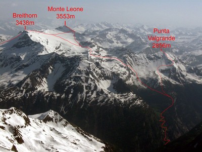 Breithorn e Monte Leone Breithorn e Monte Leone