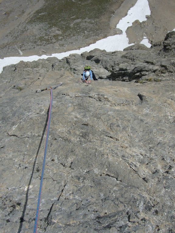 L5 avant la vire très beau 6a