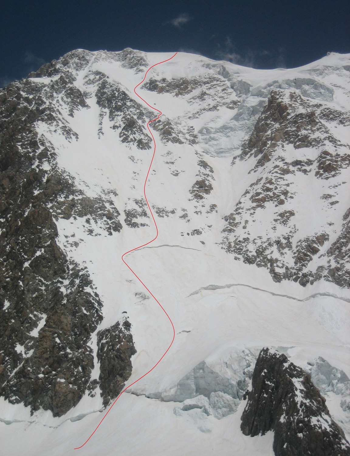 Mont Blanc, west face direct