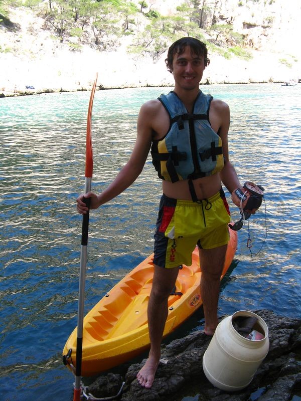 Mission accomplie, on retourne sur Cassis en Kayak