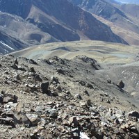 Por aca transcurre la ruta normal del Cº Franke