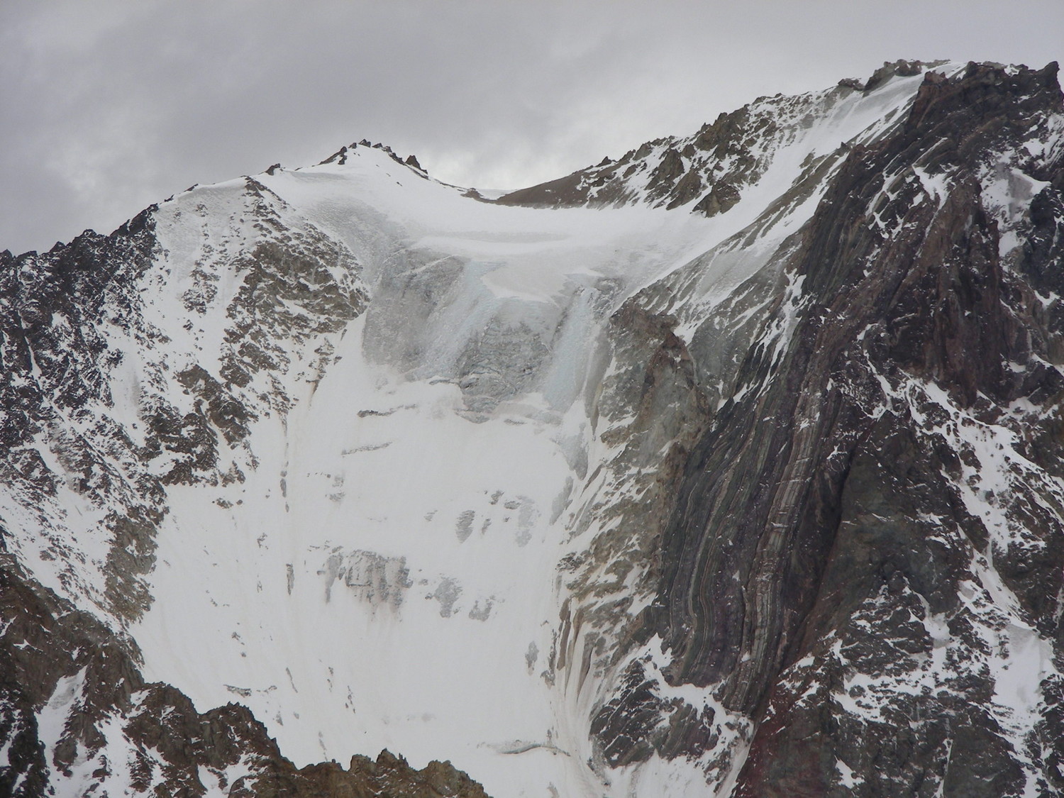 El resalte final del glaciar S del Nevado de Matienzo el 24/05/2009