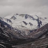 Le Nevado del Cuevas (Alejandro Castro) au fond de la Quebrada de Matienzo