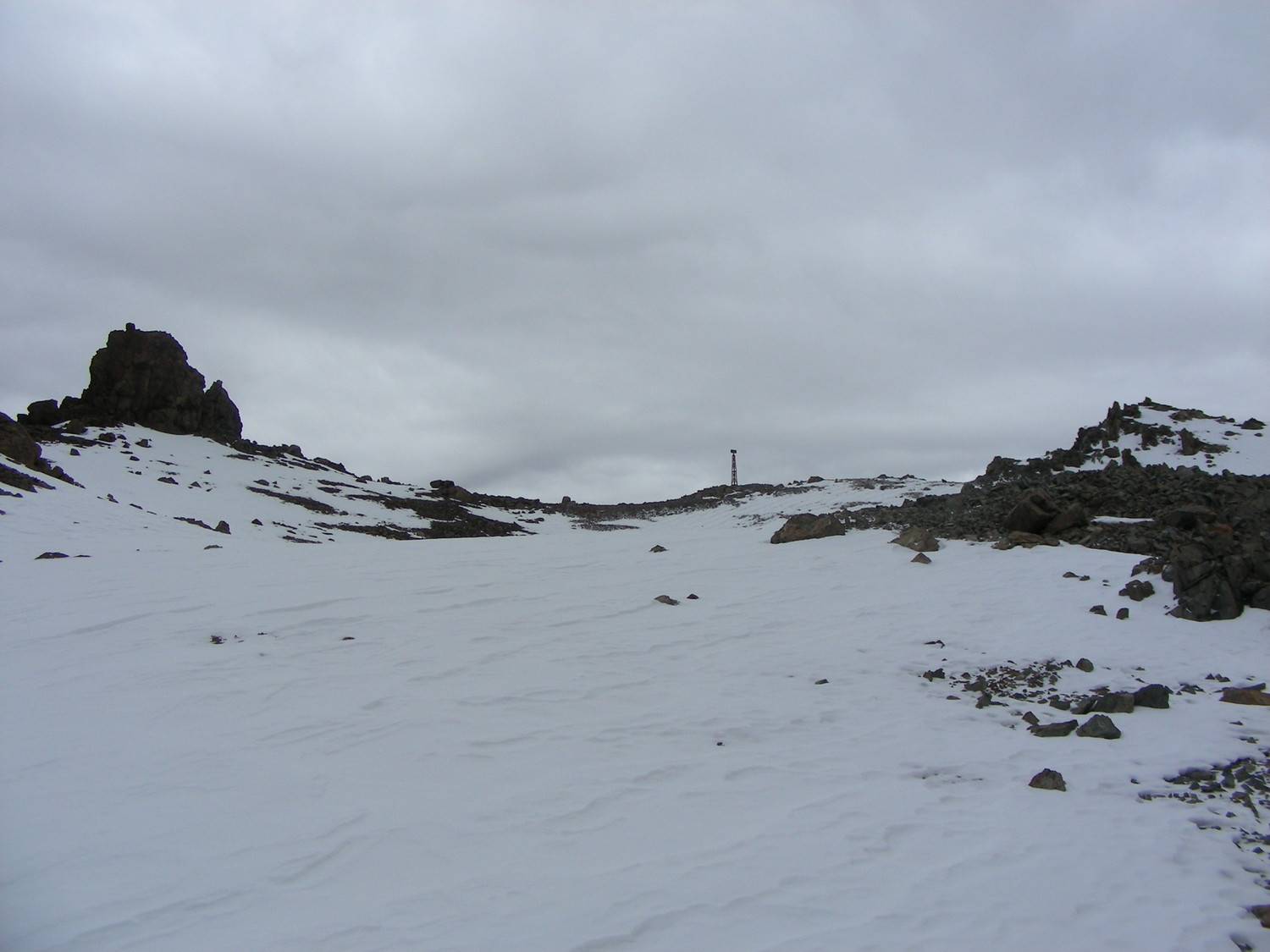 Llegando al portezuelo