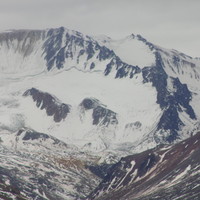 Zoom sur la face S du Nevado del Cuevas