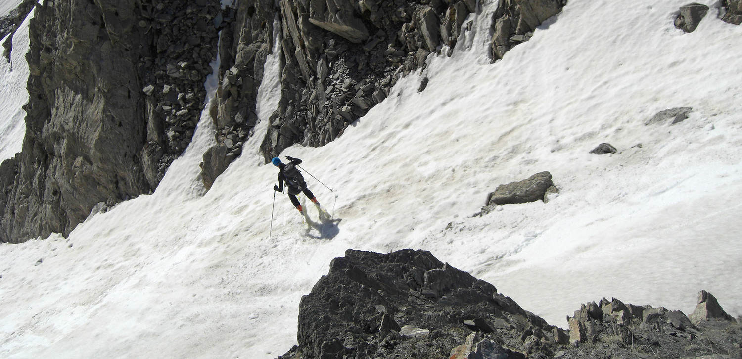 Ju descend la Brêche de Ruine