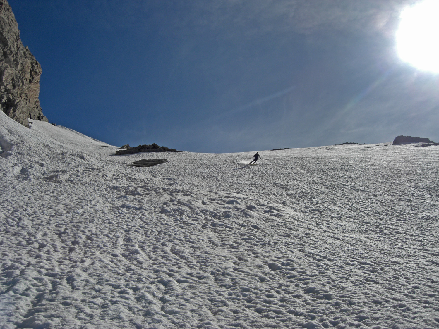 Descente SW grand large du Col