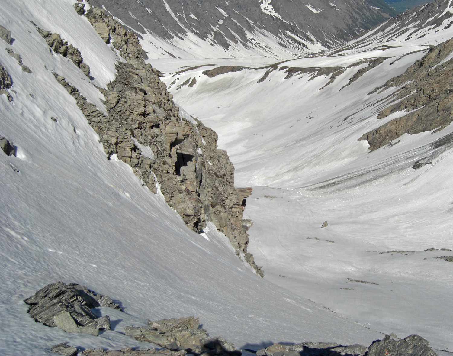 Vallon au S de la Frontière Italienne pour rejoindre le Col Agnel