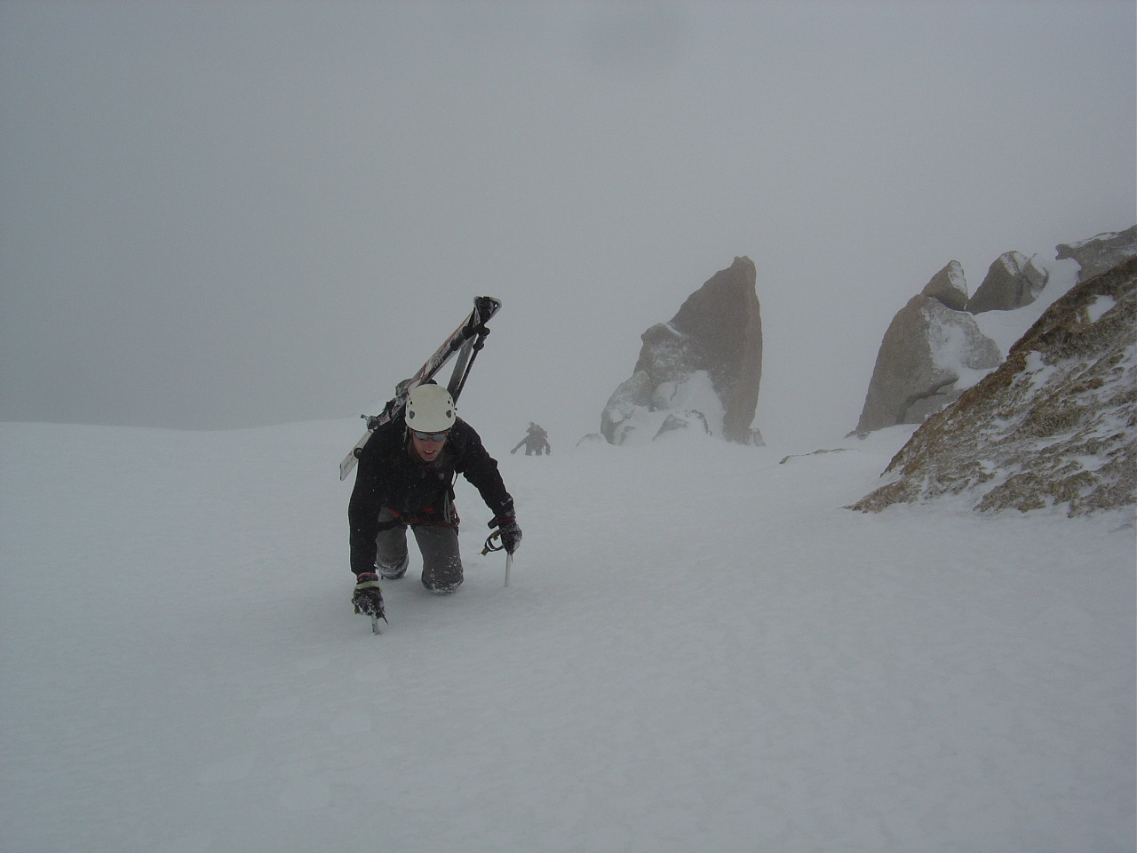 Arrivée au col du Diable