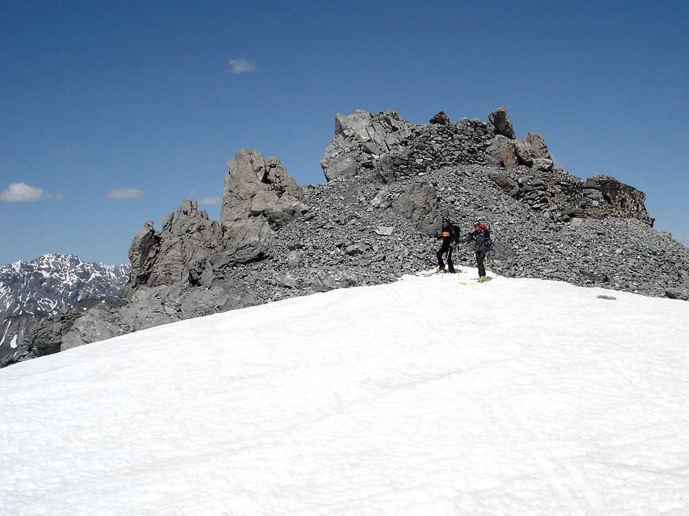 la sommità della quota 3060 m, "tetto" del Tour dell'Ables