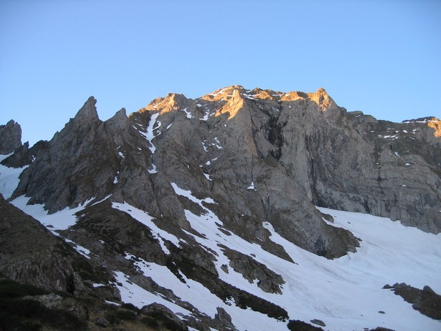 Face nord de l'arbizon très sèche