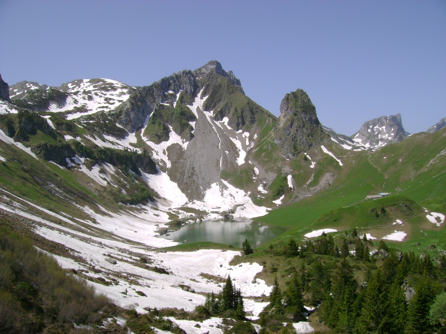 Face E du Dent du Velan et Lac de Lovenex