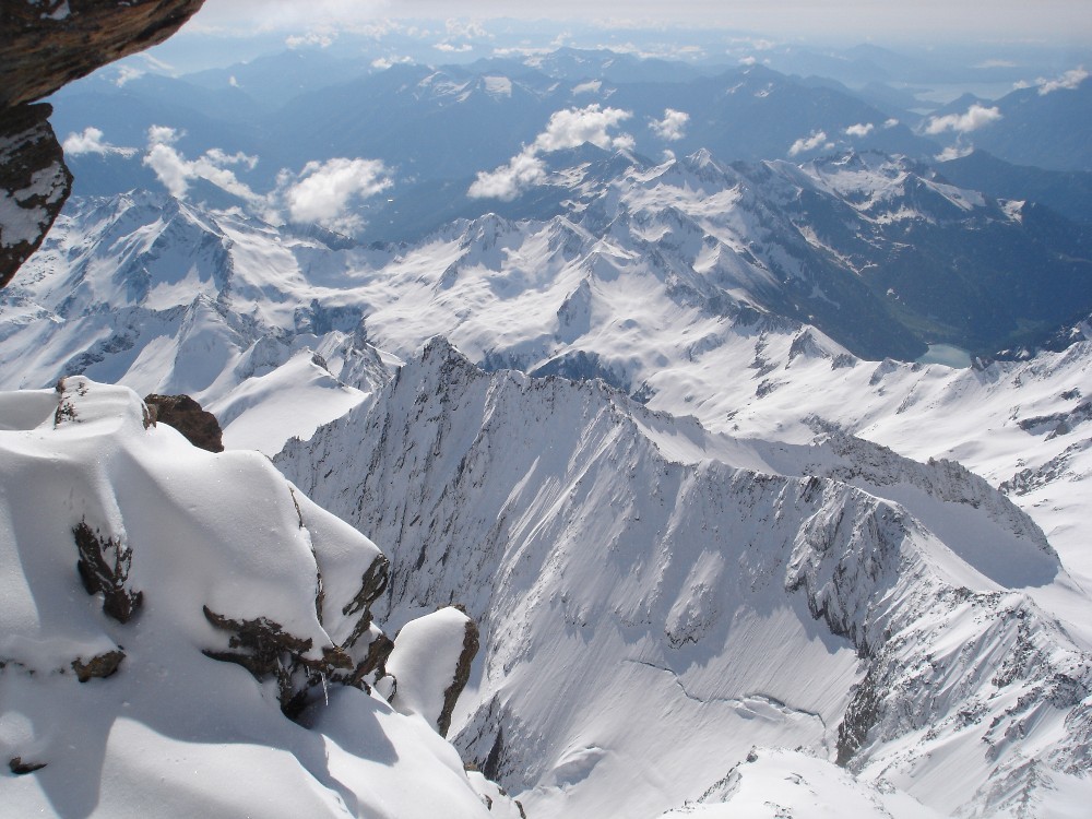 En allant rejoindre l'arête