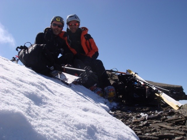Io e Alberto in vetta