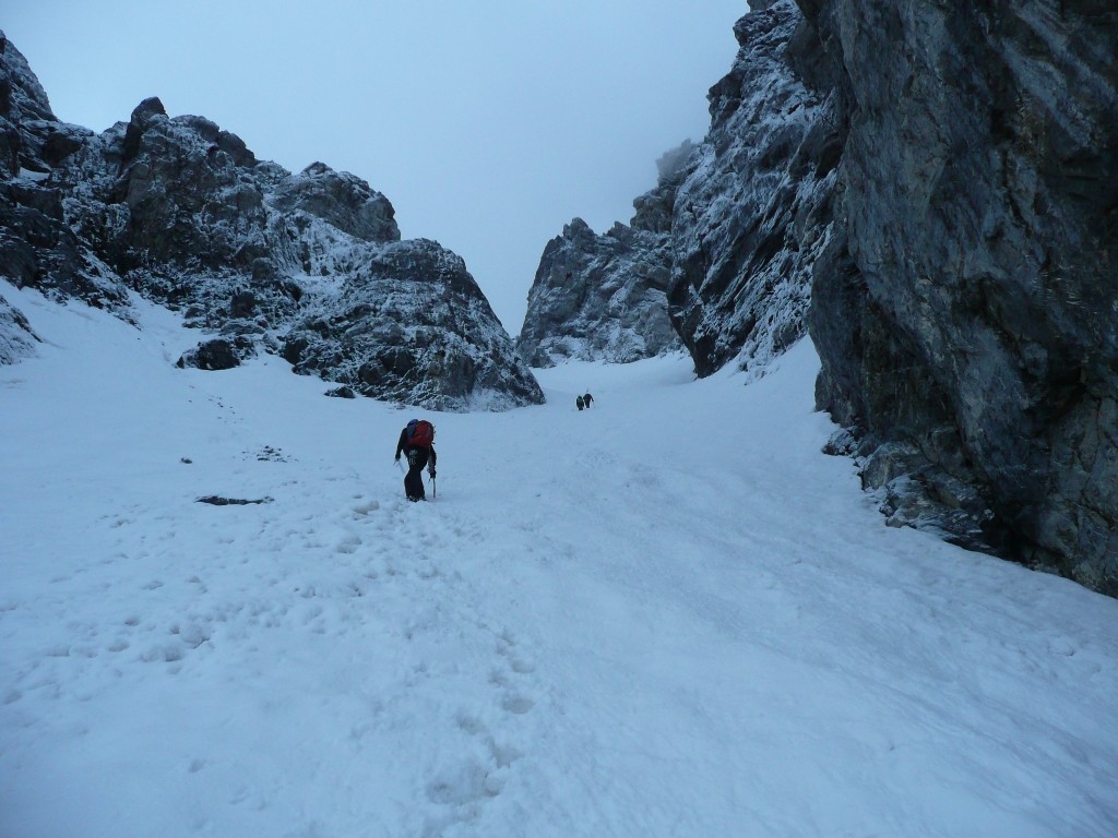 Brec de Chambeyron, partie commune avec le couloir Bujon
