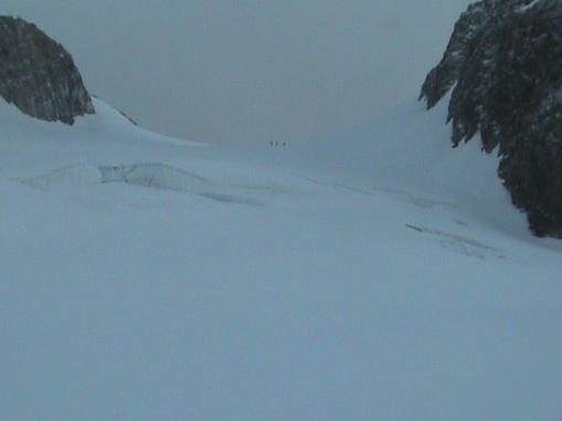 altitude 3200m - crevasses sous le col des Dômes