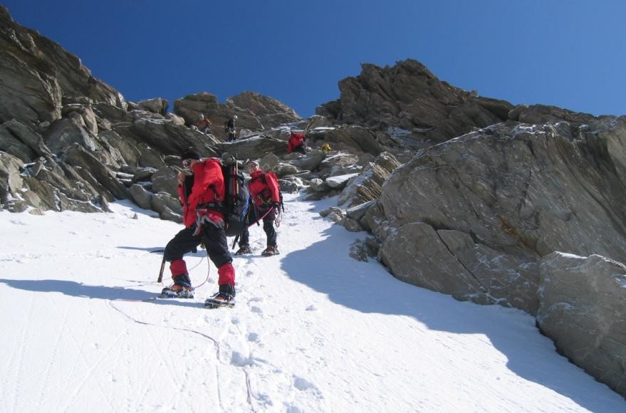 descente depuis la Bérengère(3425m) vers les Conscrits (2600m)